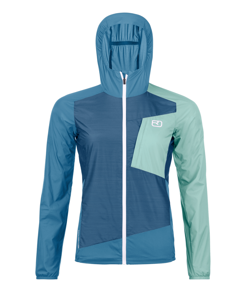 "WINDBREAKER JACKET W" - "petrol blue"