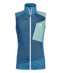"WINDBREAKER VEST W" - "petrol blue"