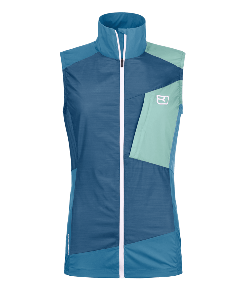 "WINDBREAKER VEST W" - "petrol blue"