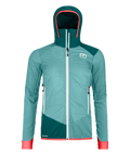 "SWISSWOOL COL BECCHEI HYBRID JACKET W" - "ice waterfall"
