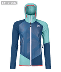 "COL BECCHEI JACKET W" - "petrol blue"