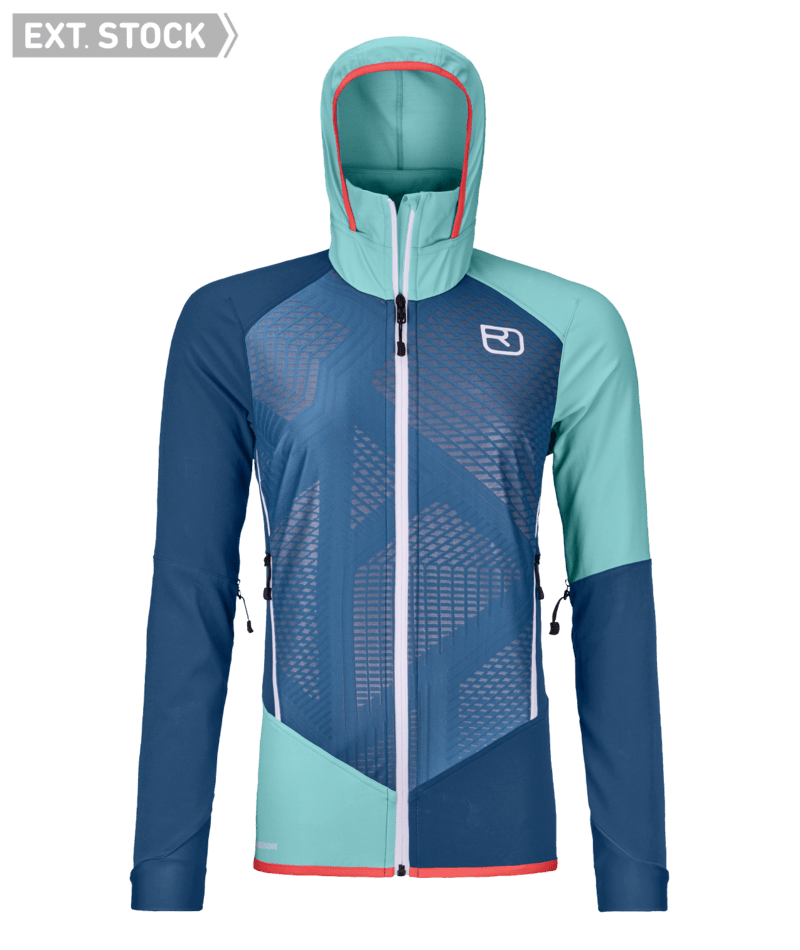 "COL BECCHEI JACKET W" - "petrol blue"