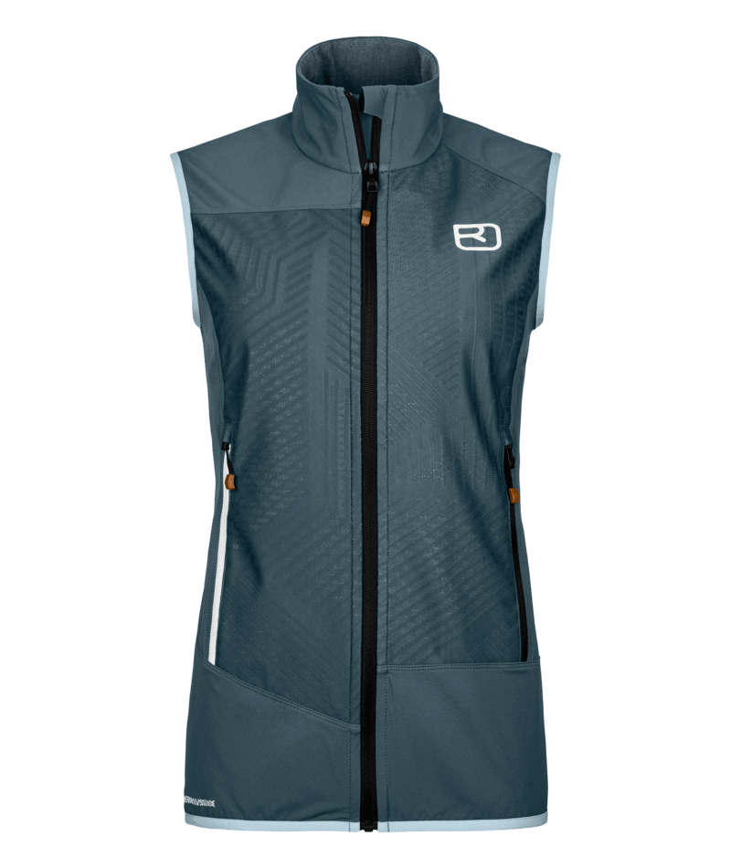 "COL BECCHEI VEST W" - "dark arctic grey"