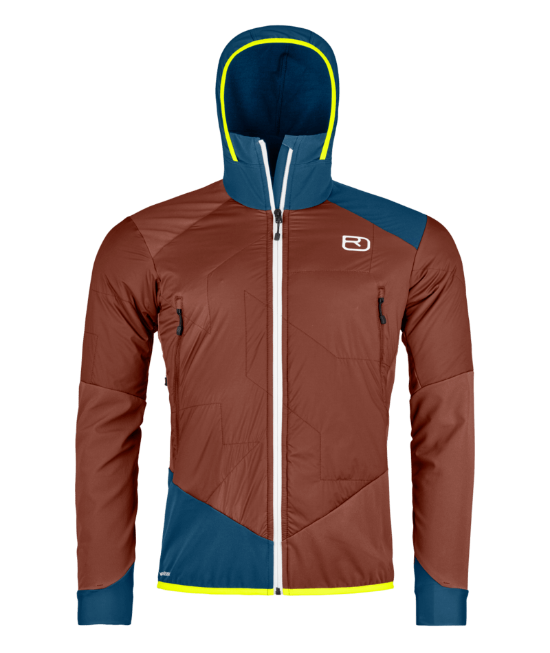 "SWISSWOOL COL BECCHEI HYBRID JACKET M" - "clay orange"