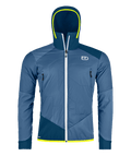 "SWISSWOOL COL BECCHEI HYBRID JACKET M" - "mountain blue"