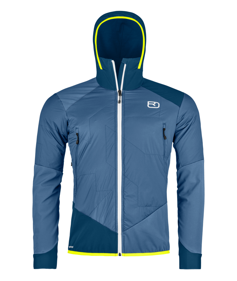 "SWISSWOOL COL BECCHEI HYBRID JACKET M" - "mountain blue"