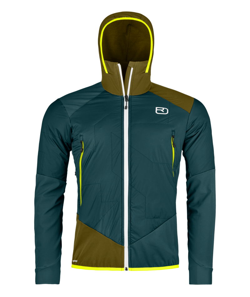 "SWISSWOOL COL BECCHEI HYBRID JACKET M" - "dark pacific"