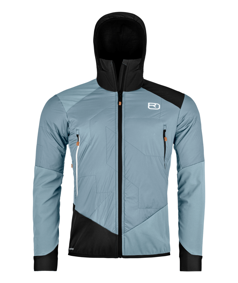 "SWISSWOOL COL BECCHEI HYBRID JACKET M" - "glacier grey"