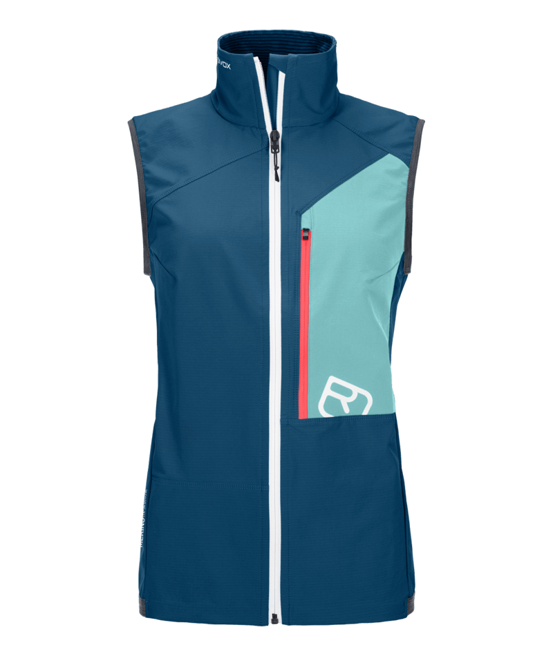 "BERRINO VEST W" - "petrol blue"