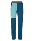 "BERRINO PANTS W" - "petrol blue"