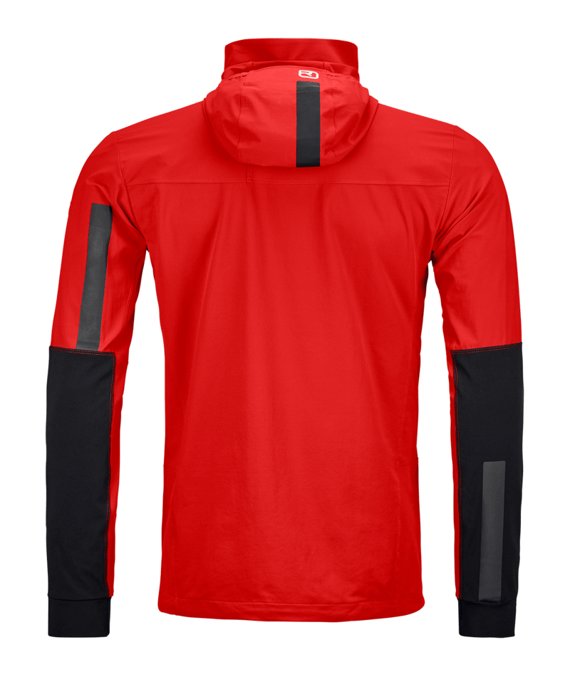 "RESCUE SOFTSHELL JACKET M" - "rescue red"