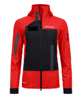 "RESCUE SOFTSHELL JACKET W" - "rescue red"