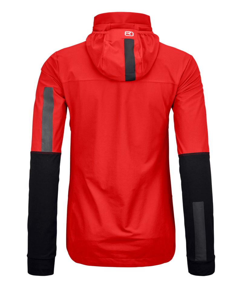 "RESCUE SOFTSHELL JACKET W" - "rescue red"