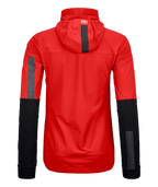 "RESCUE SOFTSHELL JACKET W" - "rescue red"