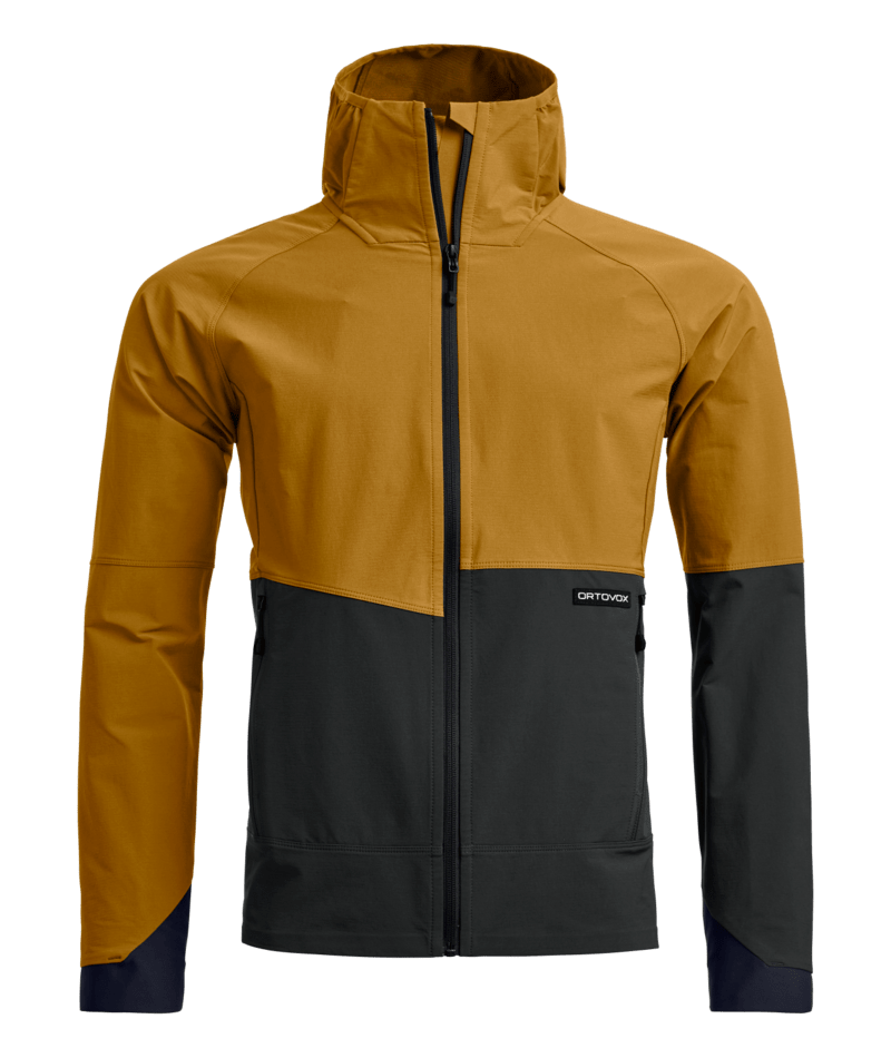 "VENET SOFTSHELL HOODED JKT M" - "dark cumin"