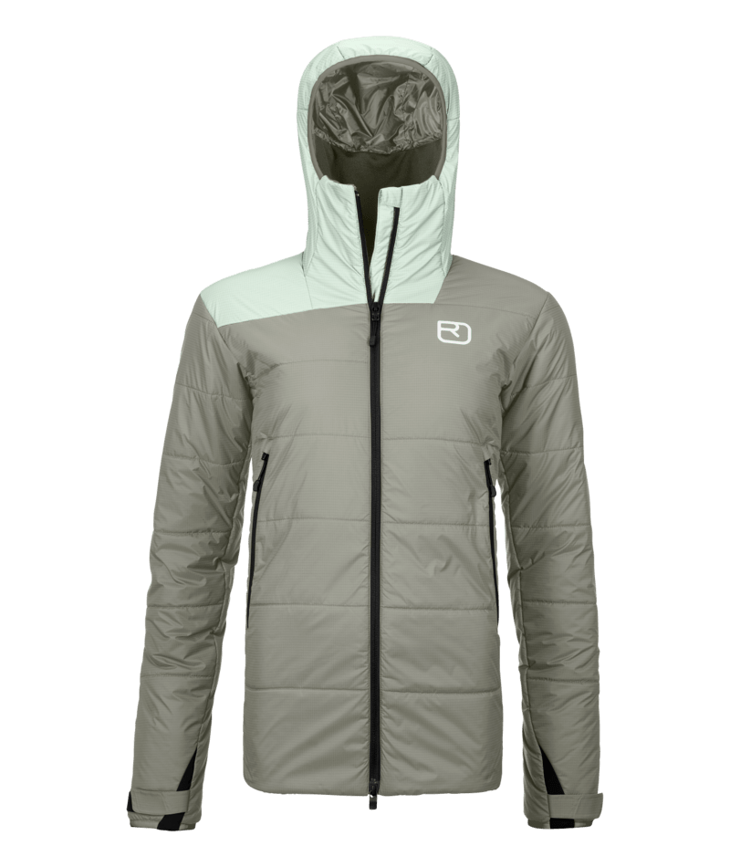 "SWISSWOOL ZINAL JACKET W" - "green sage"
