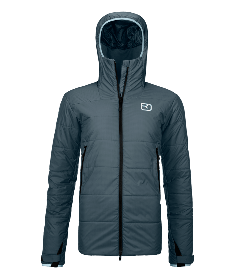 "SWISSWOOL ZINAL JACKET W" - "dark arctic grey"