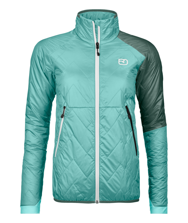 "SWISSWOOL PIZ VIAL JACKET W" - "ice waterfall"