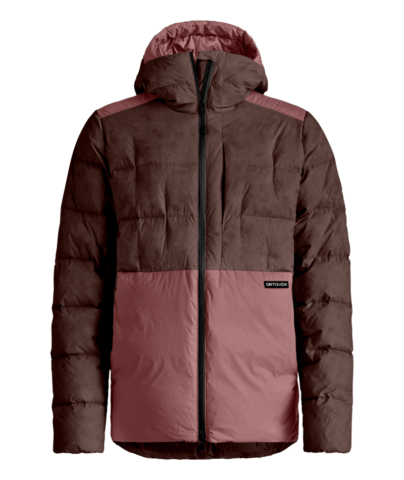 "DOWNWOOL 270 JACKET W" - "dark chestnut"