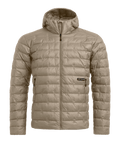 "DOWNWOOL 180 HOODED JACKET M" - "dark linen"