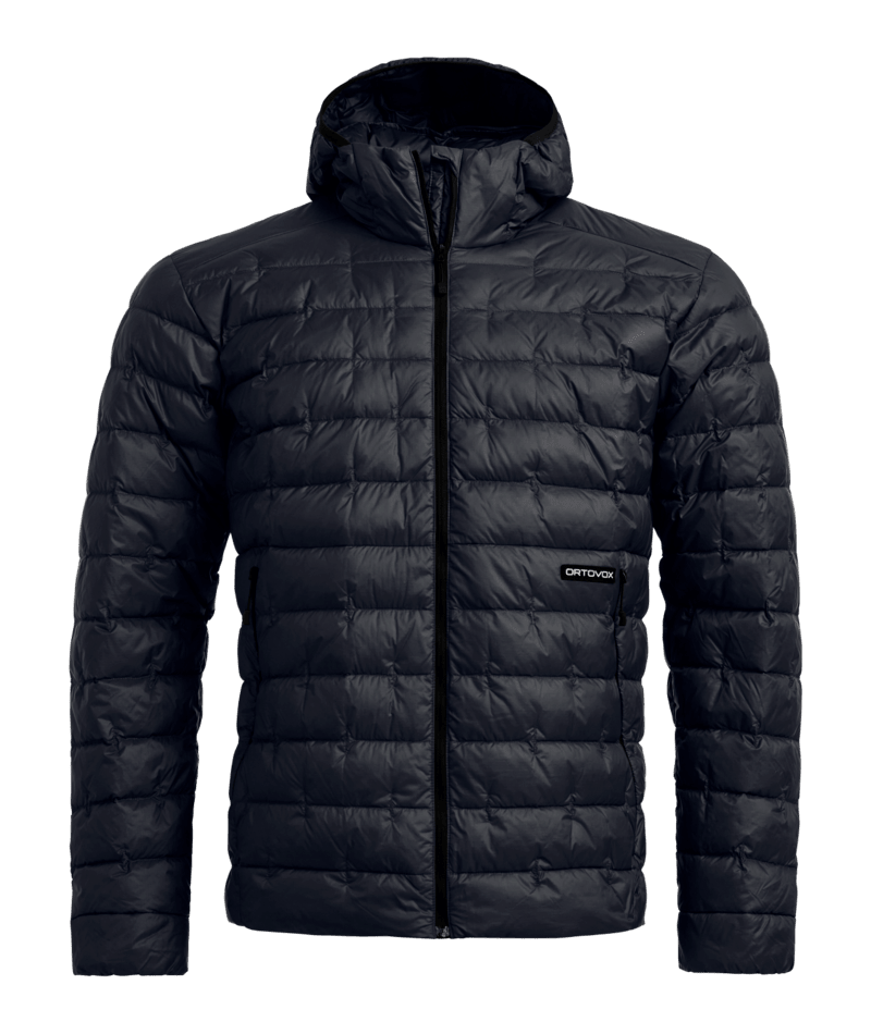 "DOWNWOOL 180 HOODED JACKET M" - "black raven"