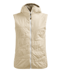 "SWISSWOOL PIZ DUAN VEST W" - "white chalk"