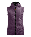 "SWISSWOOL PIZ DUAN VEST W" - "wild berry"