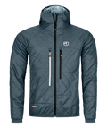 "SWISSWOOL PIZ BOÈ JACKET M" - "dark arctic grey"