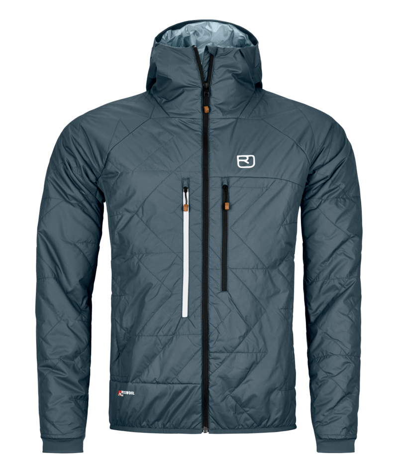 "SWISSWOOL PIZ BOÈ JACKET M" - "dark arctic grey"