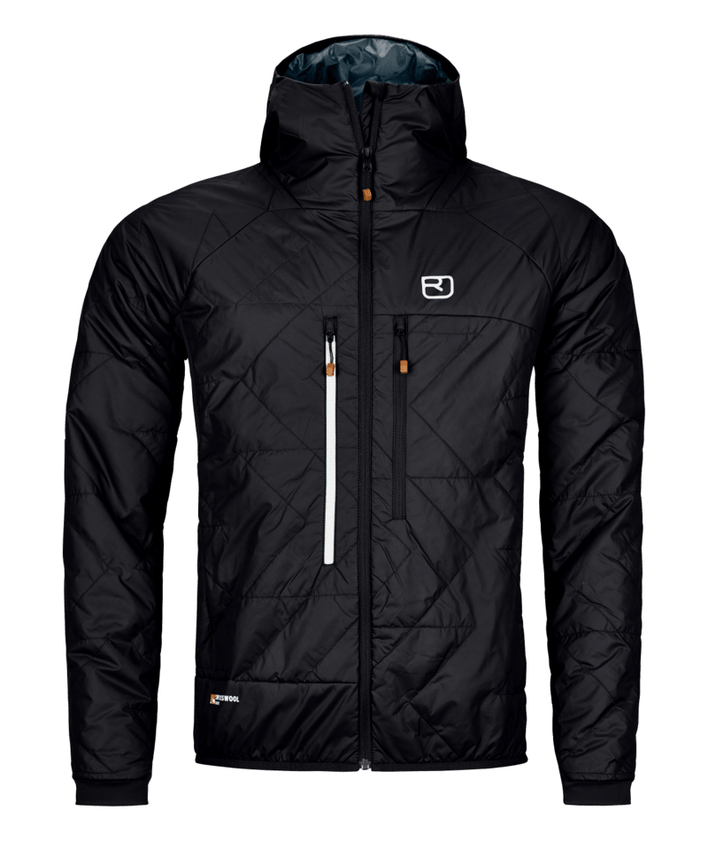 "SWISSWOOL PIZ BOÈ JACKET M" - "black raven"