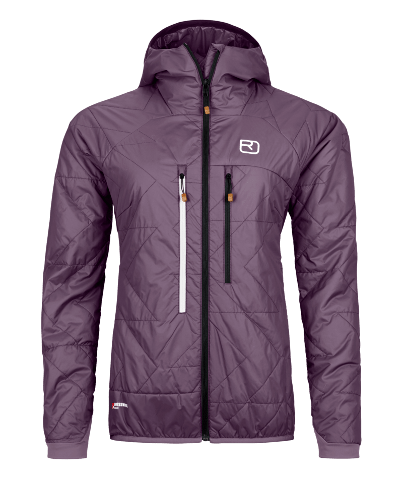"SWISSWOOL PIZ BOÈ JACKET W" - "wild berry"
