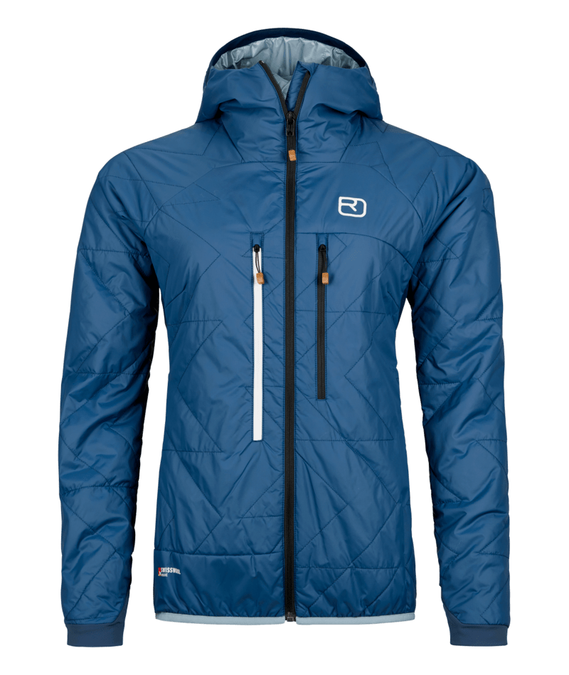"SWISSWOOL PIZ BOÈ JACKET W" - "sea surface"