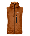 "SWISSWOOL PIZ BOÈ VEST M" - "bristle brown"