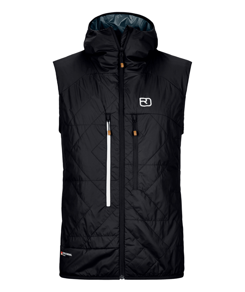 "SWISSWOOL PIZ BOÈ VEST M" - "black raven"