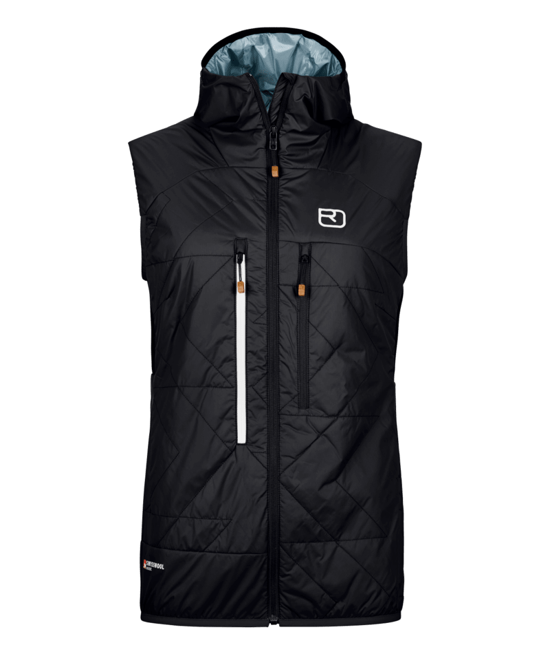 "SWISSWOOL PIZ BOÈ VEST W" - "black raven"