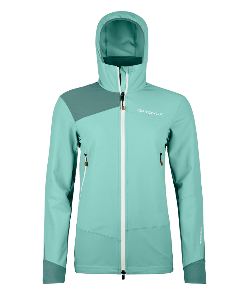 "PALA HOODED JACKET W" - "aquatic ice"