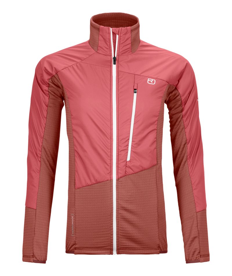 "WESTALPEN SWISSWOOL HYBRID JACKET W" - "wild rose"