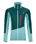 "WESTALPEN SWISSWOOL HYBRID JACKET W" - "pacific green"