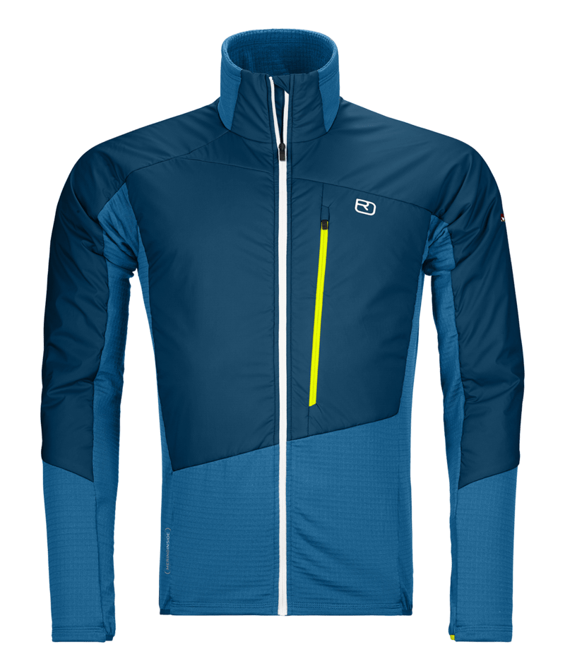 "WESTALPEN SWISSWOOL HYBRID JACKET M" - "petrol blue"