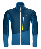 "WESTALPEN SWISSWOOL HYBRID JACKET M" - "petrol blue"
