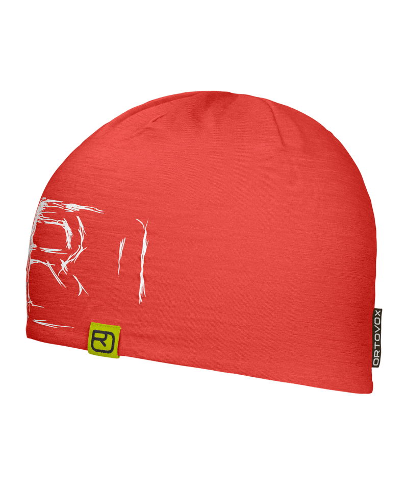 "120 TEC LOGO BEANIE" - coral
