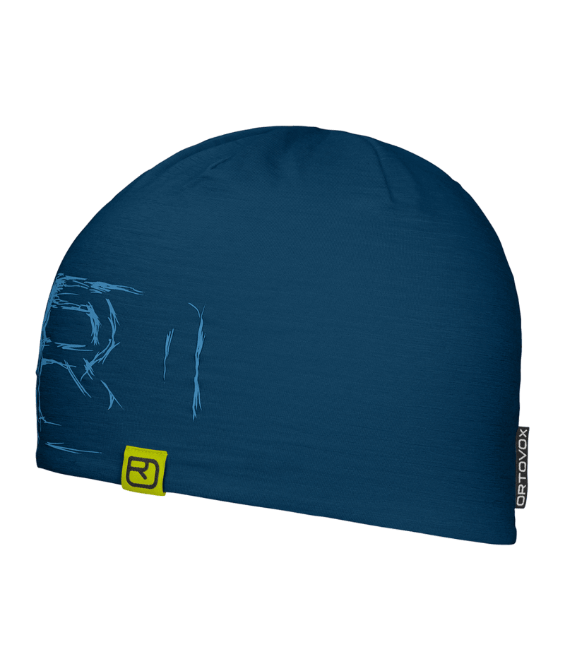 "120 TEC LOGO BEANIE" - "petrol blue"