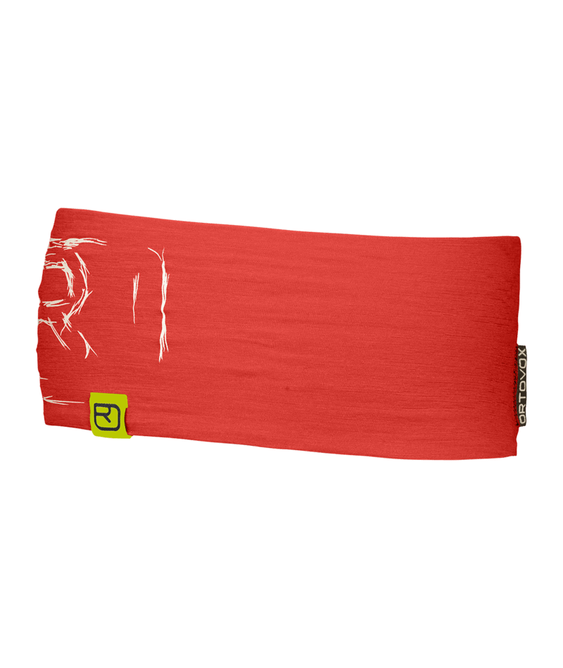 "120 TEC LOGO HEADBAND" - coral