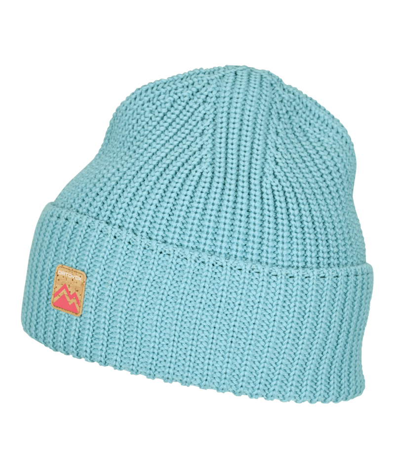 "COZY RIB BEANIE" - "ice waterfall"