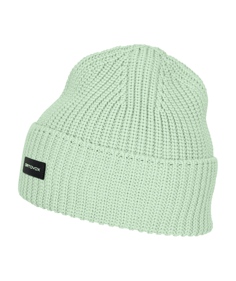 "COZY RIB BEANIE" - "green acid"