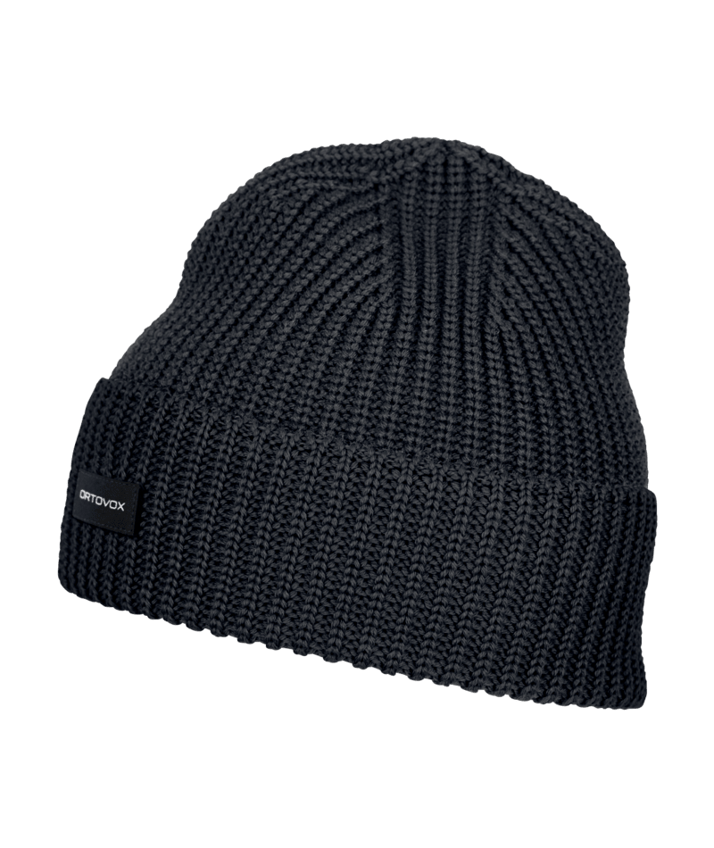 "COZY RIB BEANIE" - "black raven"