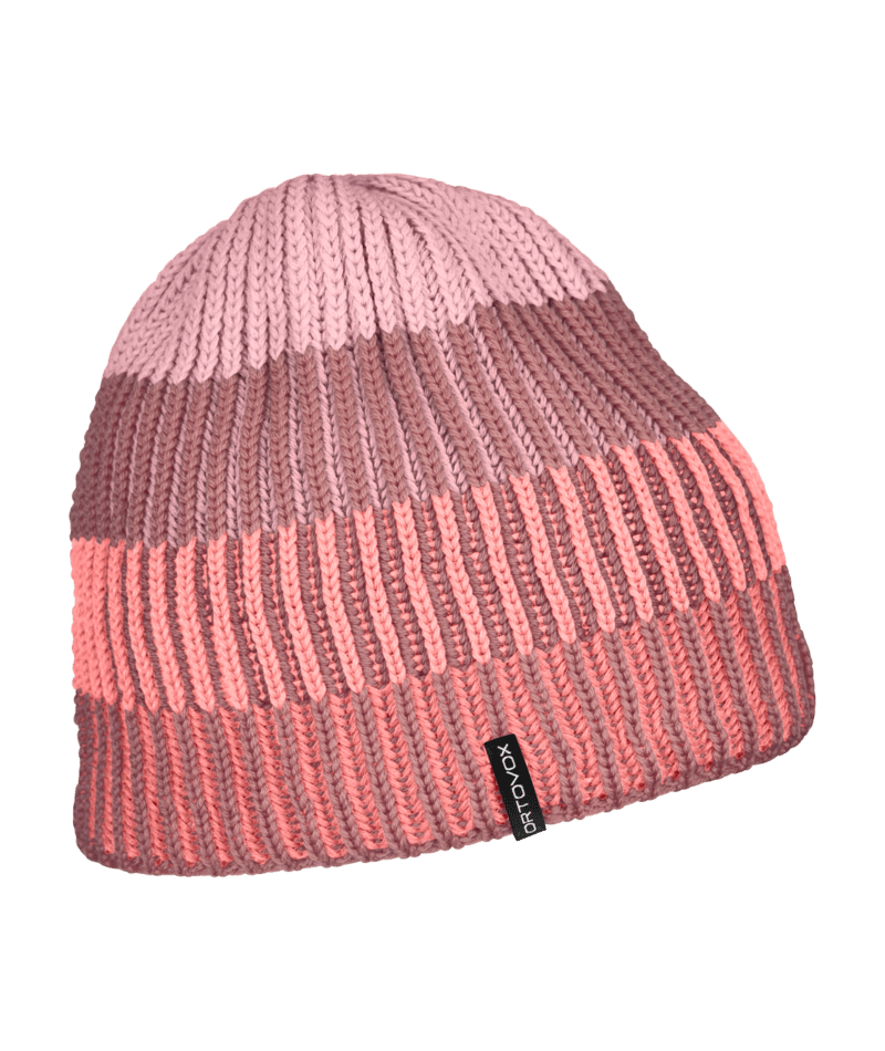 "DEEP KNIT BEANIE" - "dusk rose"