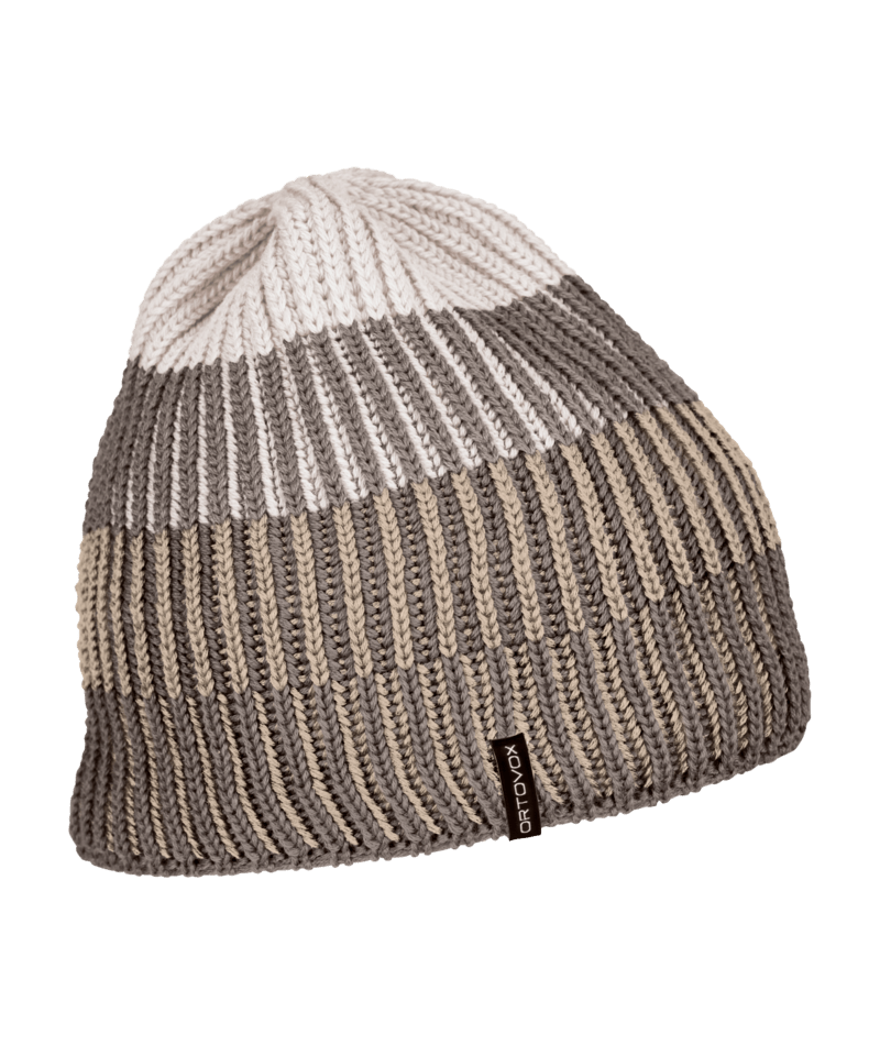 "DEEP KNIT BEANIE" - "dark grey brown"