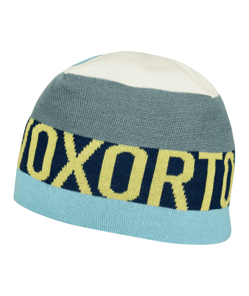 "PATCHWORK BEANIE" - "ice waterfall"