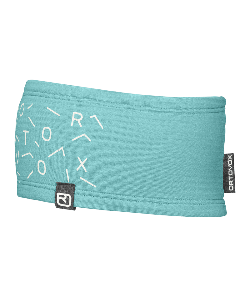 "FLEECE LIGHT GRID HEADBAND" - "ice waterfall"